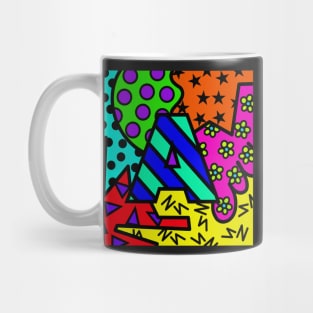 Alphabet Series - Letter A - Bright and Bold Initial Letters Mug